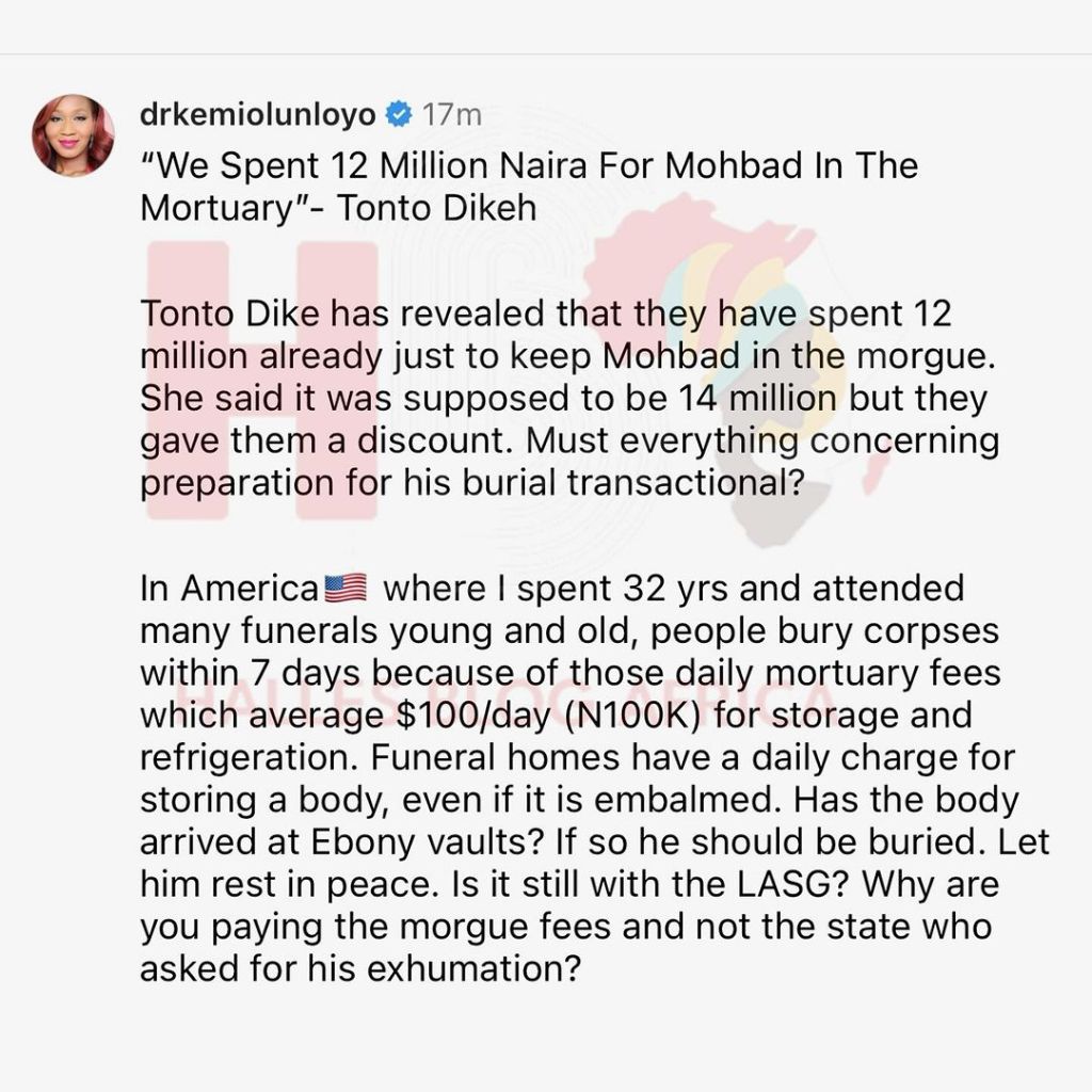 Tonto Dikeh And Iyabo Ojo Face Backlash From Kemi Olunloyo Over Funeral Expenses Disclosure, Yours Truly, News, May 11, 2024