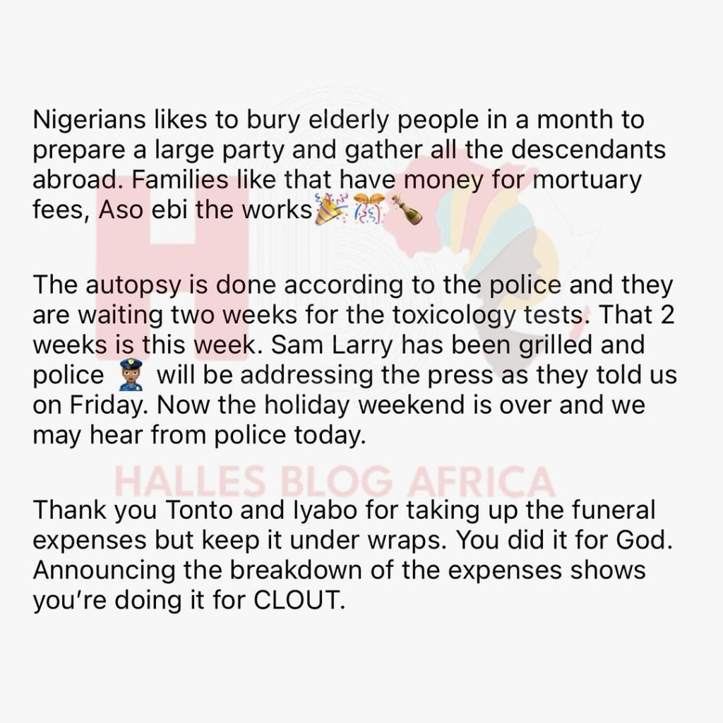 Tonto Dikeh And Iyabo Ojo Face Backlash From Kemi Olunloyo Over Funeral Expenses Disclosure, Yours Truly, News, April 27, 2024