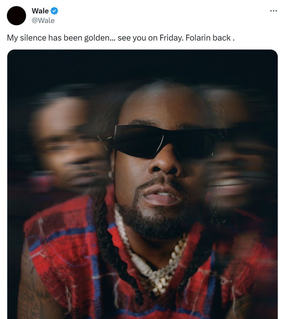 Wale Breaks His 'Golden' Silence With News Of His Musical Return, Yours Truly, News, May 11, 2024