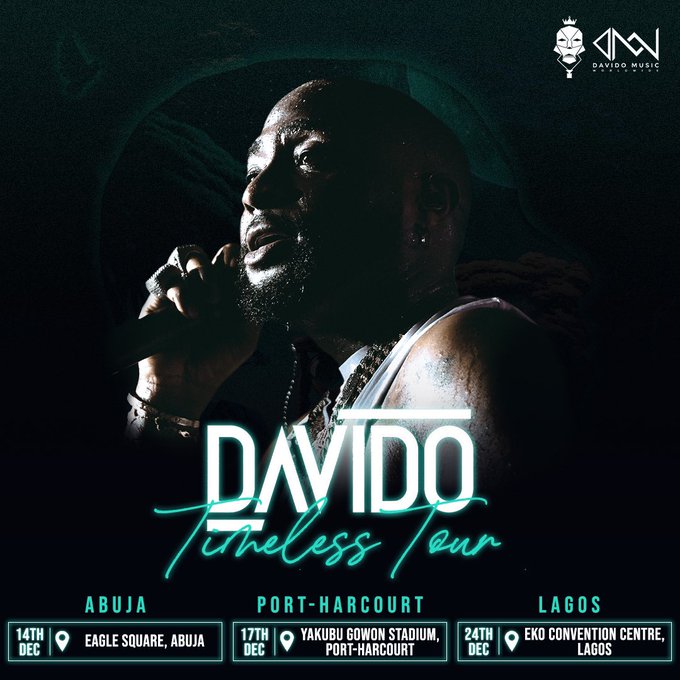 Davido Announces Three End-Of-The-Year Concert Dates In Nigeria, Yours Truly, News, April 28, 2024