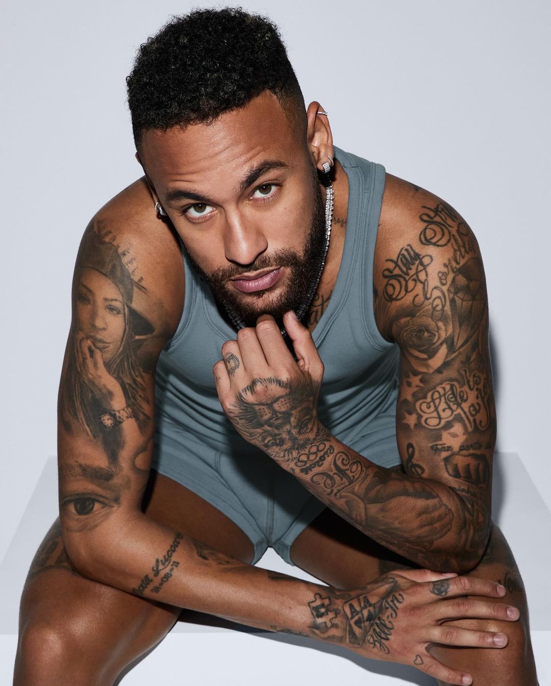 Neymar Models For Kim Kardashian’s New Skims Menswear Collection, Yours Truly, News, March 2, 2024