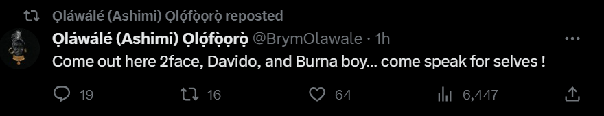 Brymo Makes Copyright Infringement Claims Against Burna Boy; Involves Davido, 2Baba In Series Of Tweets, Yours Truly, News, February 23, 2024