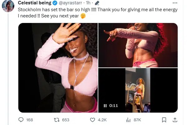 Ayra Starr Blasts Her Haters And The 'Useless' Men Who Judge Her Revealing Stage Outfits, Yours Truly, News, May 16, 2024