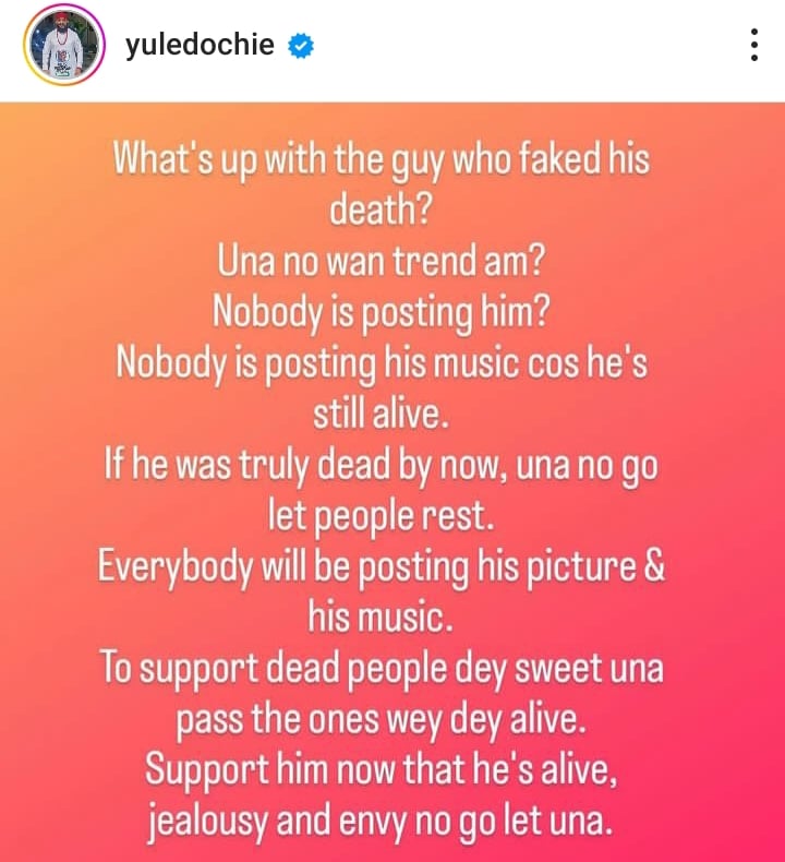 Yul Edochie Shares Hot Take On Oladips Hoax Death Saga As Cybernauts React, Yours Truly, News, May 9, 2024