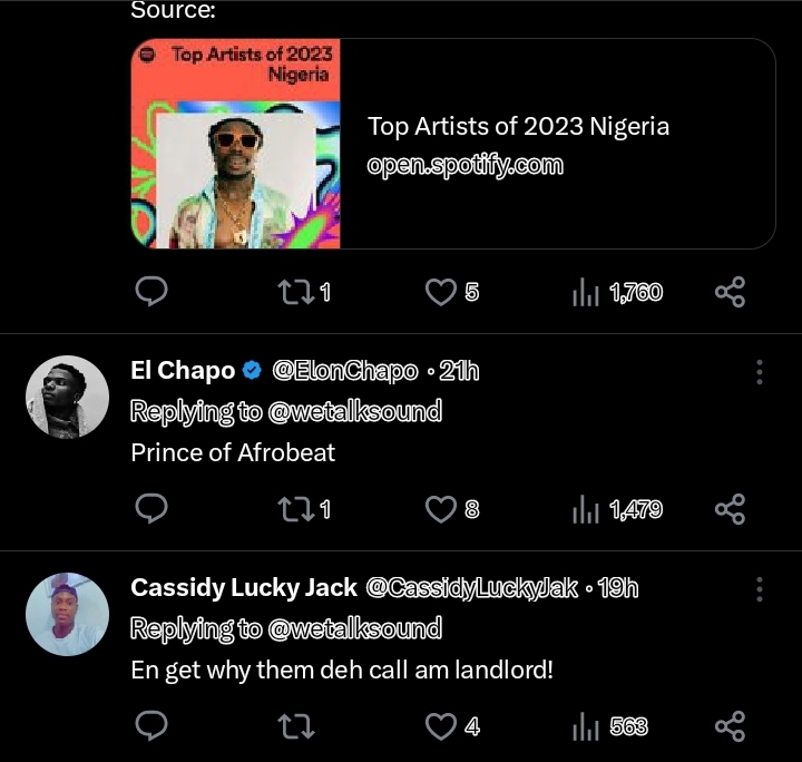 Asake Is Spotify Nigeria'S Most Streamed Artist Of 2023, Yours Truly, News, March 2, 2024