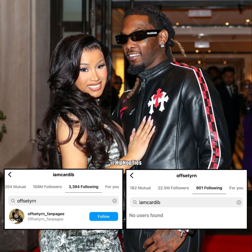 Cardi B And Offset Unfollow Each Other On Social Media, Yours Truly, News, February 29, 2024