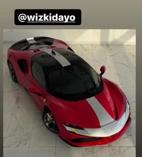 Wizkid Reportedly Acquires New Ferrari Sf90, Yours Truly, News, May 11, 2024
