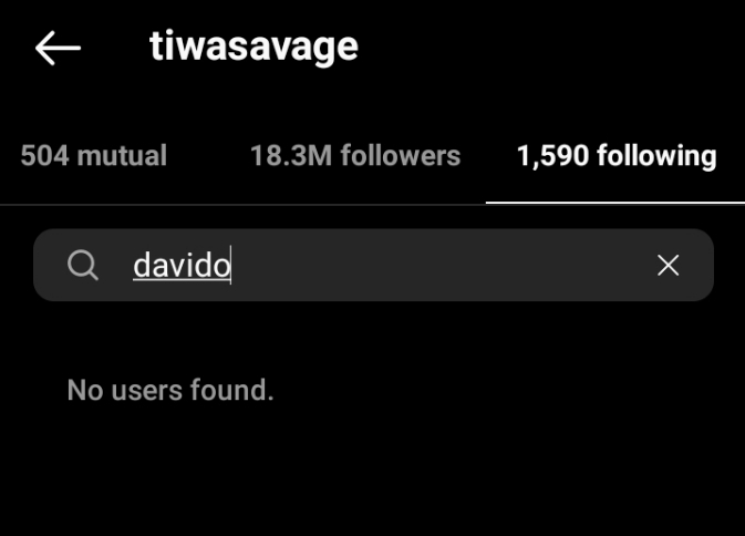 Davido And Tiwa Savage Unfollow Themselves On Instagram, Igniting Fan Suspicions, Yours Truly, News, May 17, 2024