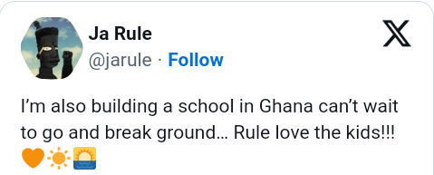 Ja Rule Reveals Intentions To Build A School In Ghana, Yours Truly, News, May 6, 2024