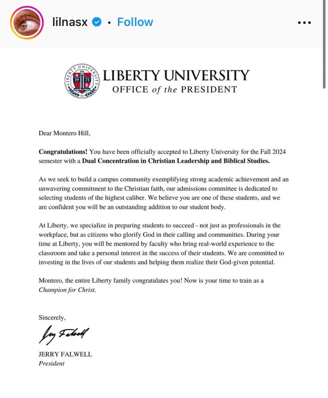Christian Liberty University Authorities Say Claims Of Lil Nas X Attending Institution Is &Quot;Fake News&Quot;, Yours Truly, News, May 14, 2024