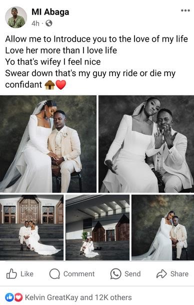 M.i Abaga Shares Rare Pictures From His White Wedding A Year Later, Yours Truly, News, May 3, 2024