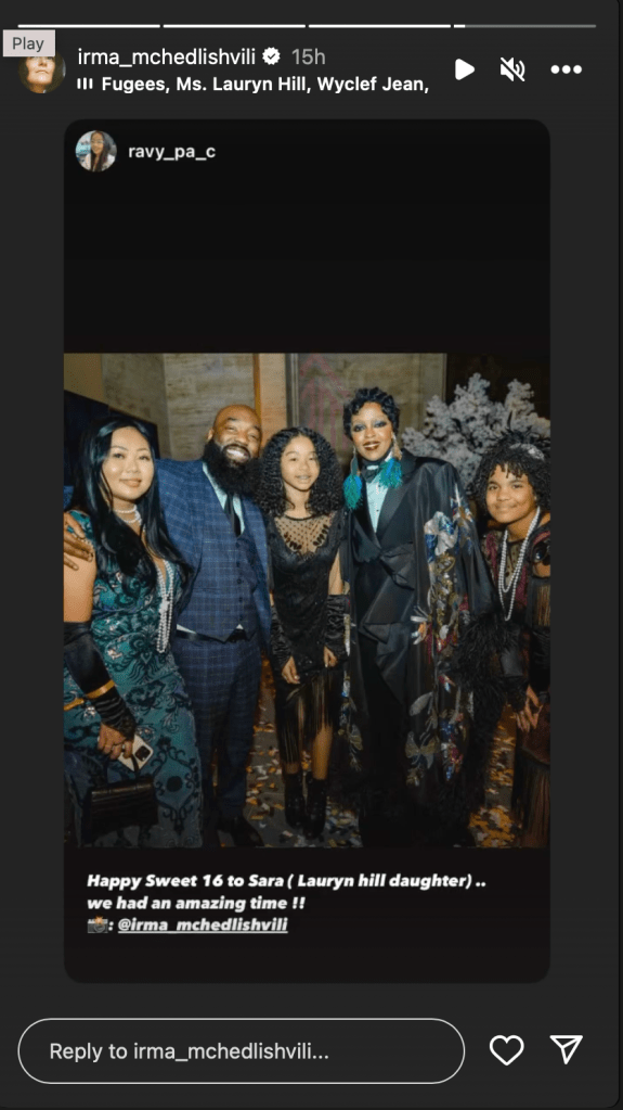 Lauryn Hill’s Daughter, Sara Marley, Celebrates Her Sixteenth Birthday, Yours Truly, News, April 27, 2024