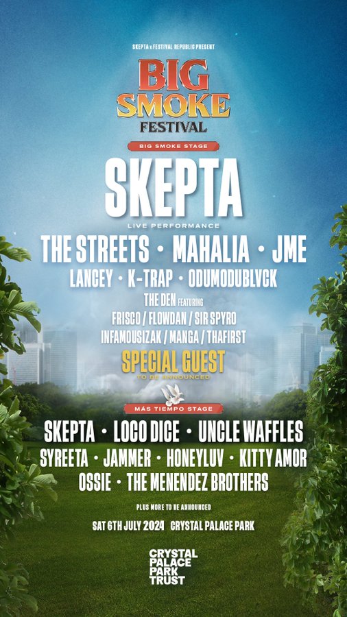 Odumodublvck, Uncle Waffles, And Other Artists Slated To Perform At Skepta’s Big Smoke Festival 2024, Yours Truly, News, April 28, 2024