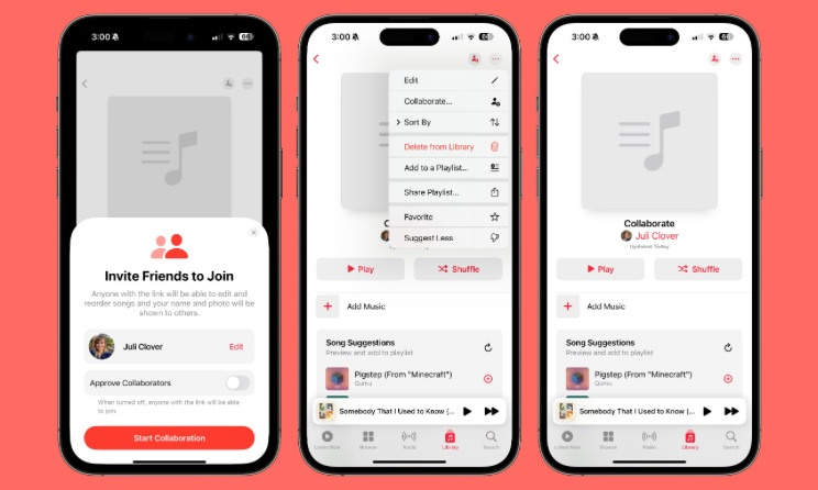 Apple Music Introduces The Collaborative Playlists Feature, Yours Truly, News, April 27, 2024