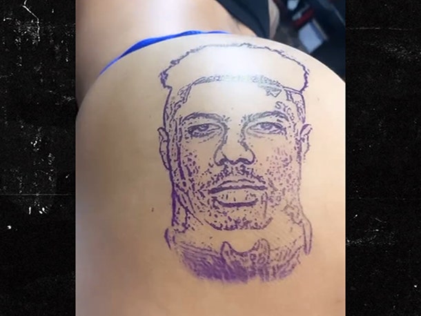 Another Of Blueface'S Girlfriend, Bonnie, Gets Butt Tattoo To Counter Chrisean'S, Yours Truly, News, April 27, 2024
