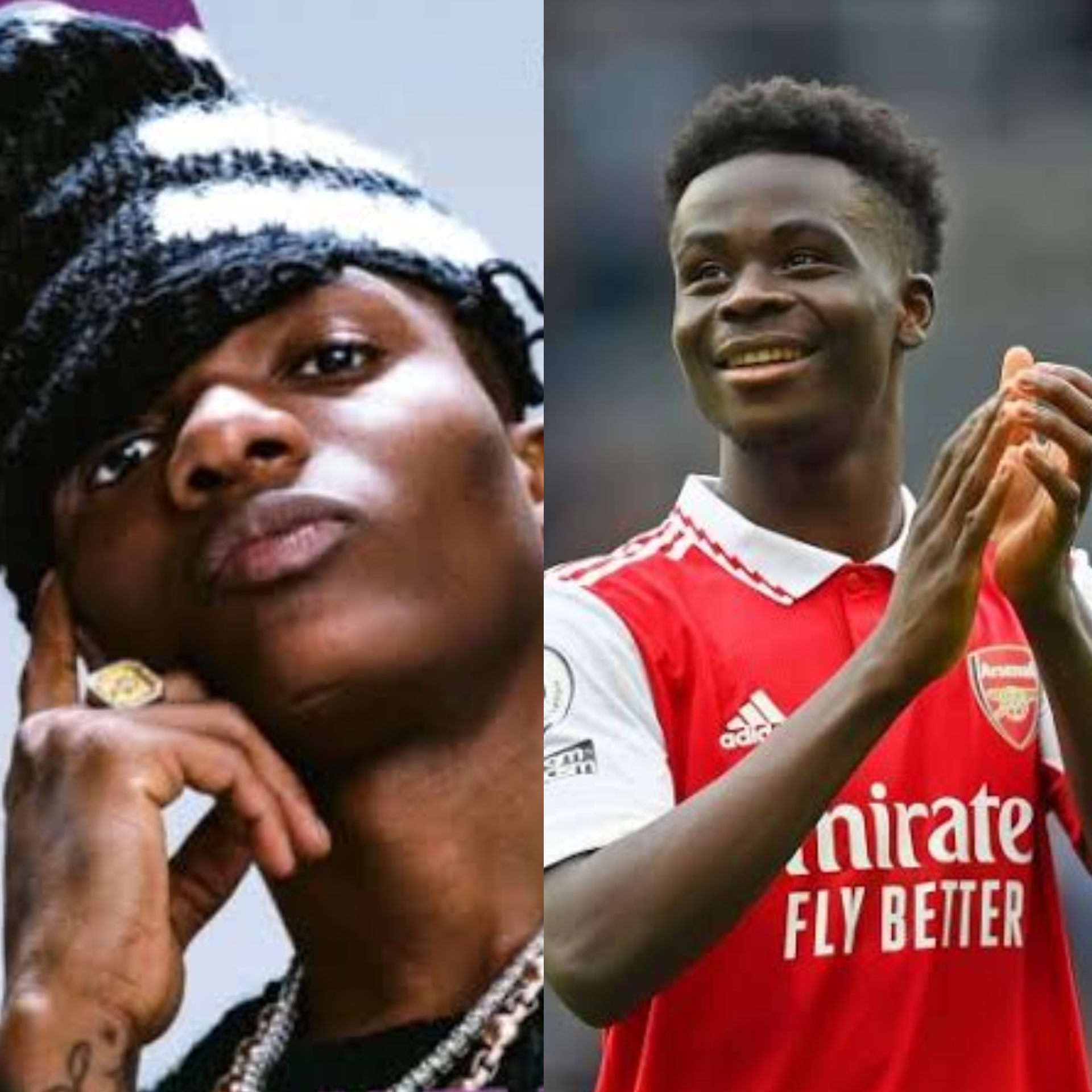 Wizkid Receives A Signed, Customized Jersey From Bukayo Saka, Yours Truly, News, May 4, 2024