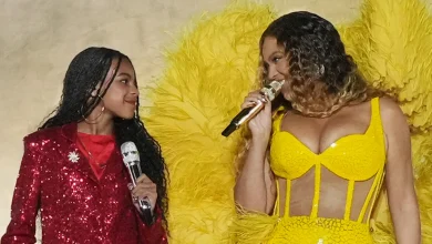 Viral Clip Trends As Beyoncé And Blue Ivy Share A Glance Following Dua Lipa'S Dancing, Yours Truly, Grammys, February 23, 2024