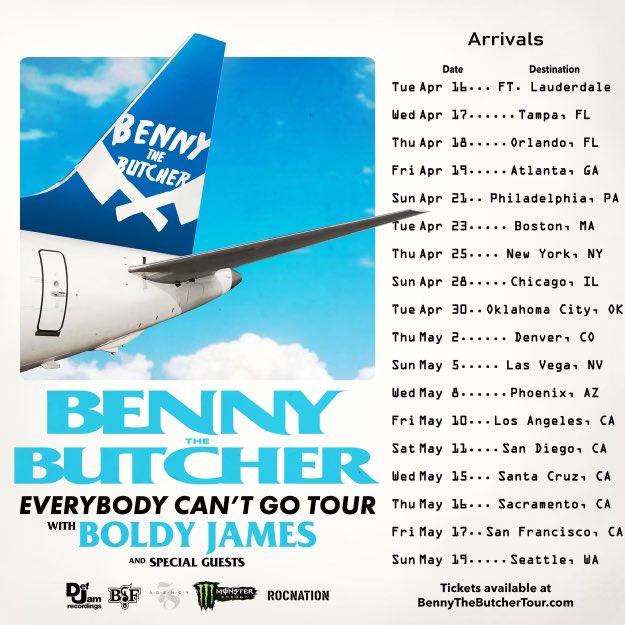 Benny The Butcher Announces His Upcoming &Quot;Everybody Can'T Go Tour&Quot; Alongside Boldy James, Yours Truly, News, February 24, 2024
