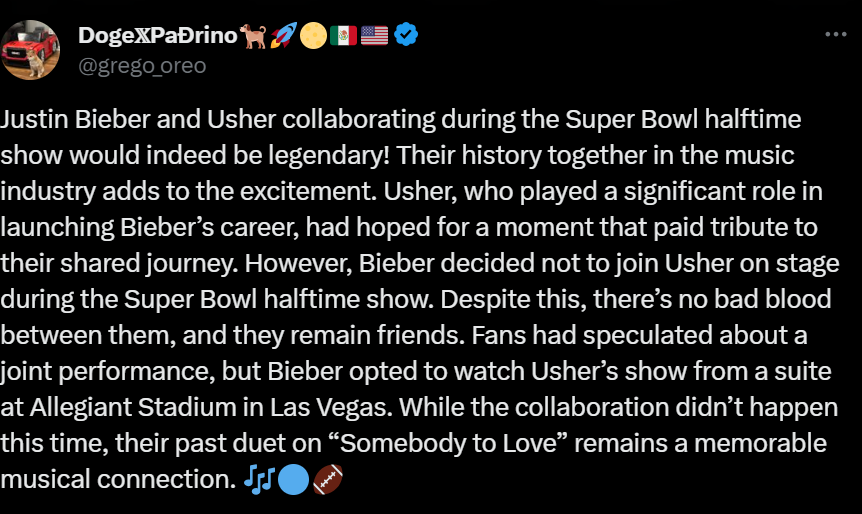Reason Justin Bieber Declined Usher'S Invitation To Perform At Super Bowl Revealed, Yours Truly, News, May 1, 2024