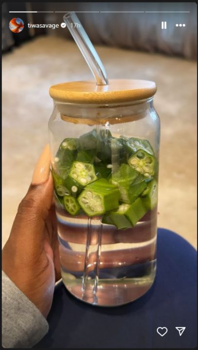 Tiwa Savage'S Okra Water Photo Sets Off A Social Media Stir, Yours Truly, News, May 16, 2024