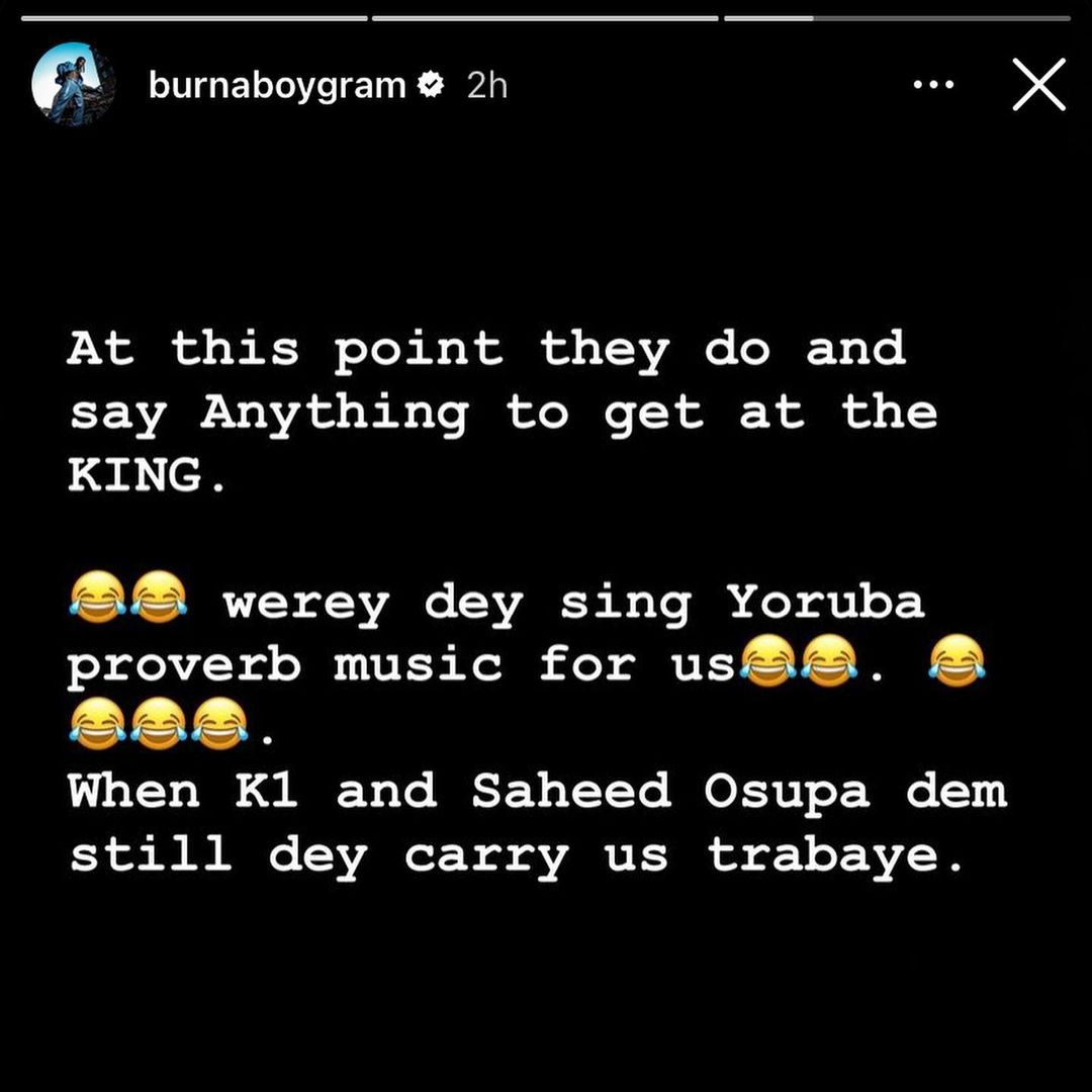 Burna Boy Throws Shade At Brymo In Response To His Derogatory Remarks, Yours Truly, News, May 2, 2024