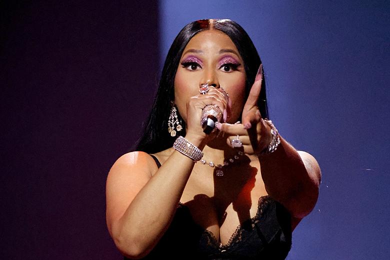 Nicki Minaj Tosses Object Back Into Crowd After Being Almost Struck By The Item On Stage, Yours Truly, Mavins, April 22, 2024