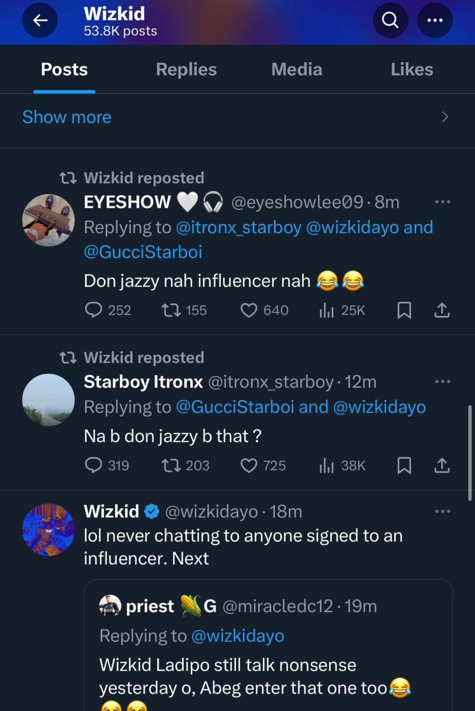 Wizkid Takes Shots At Don Jazzy And Ladipoe Over The Rapper'S Remark On Afrobeats, Yours Truly, News, May 14, 2024